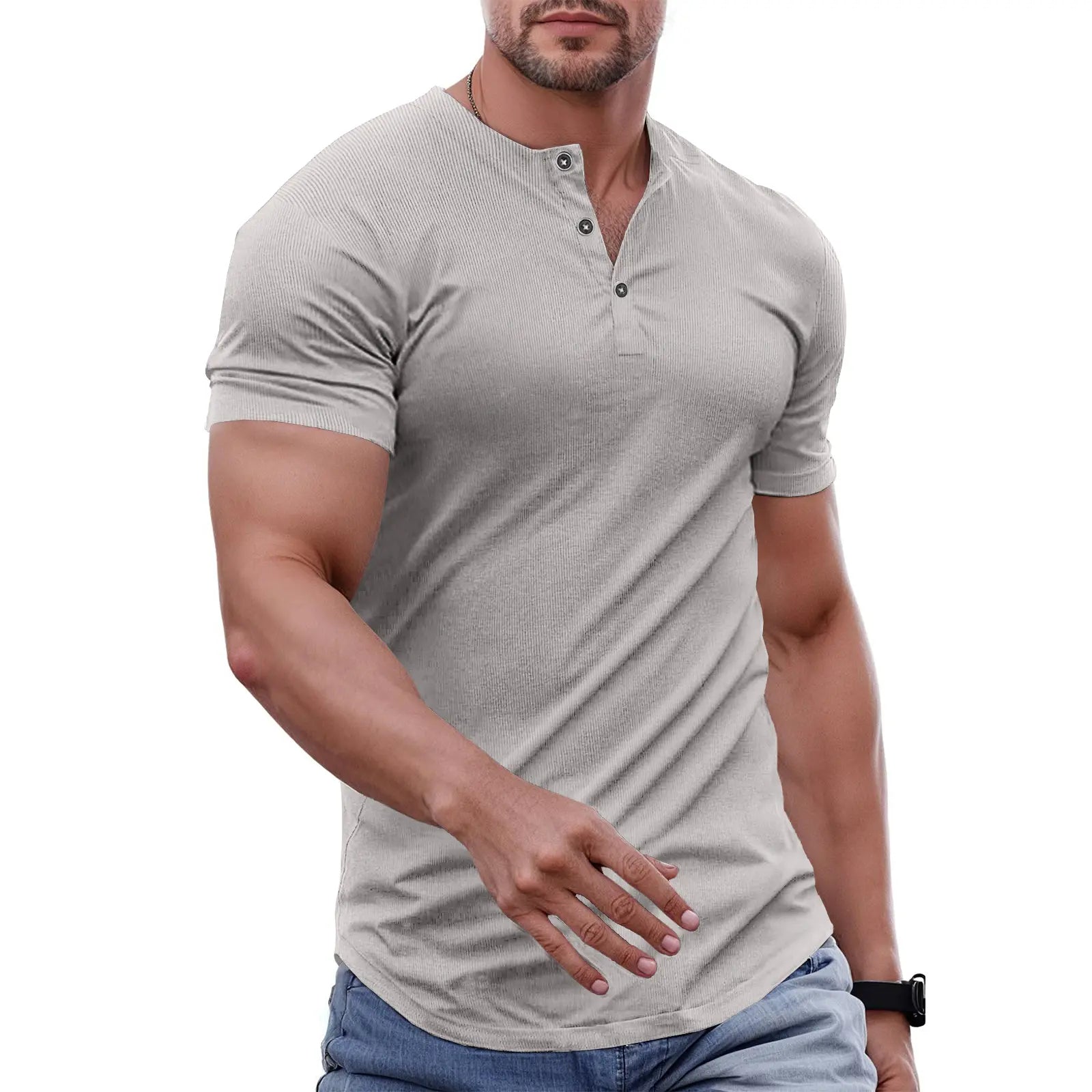 Everyday Slim Henley Tee