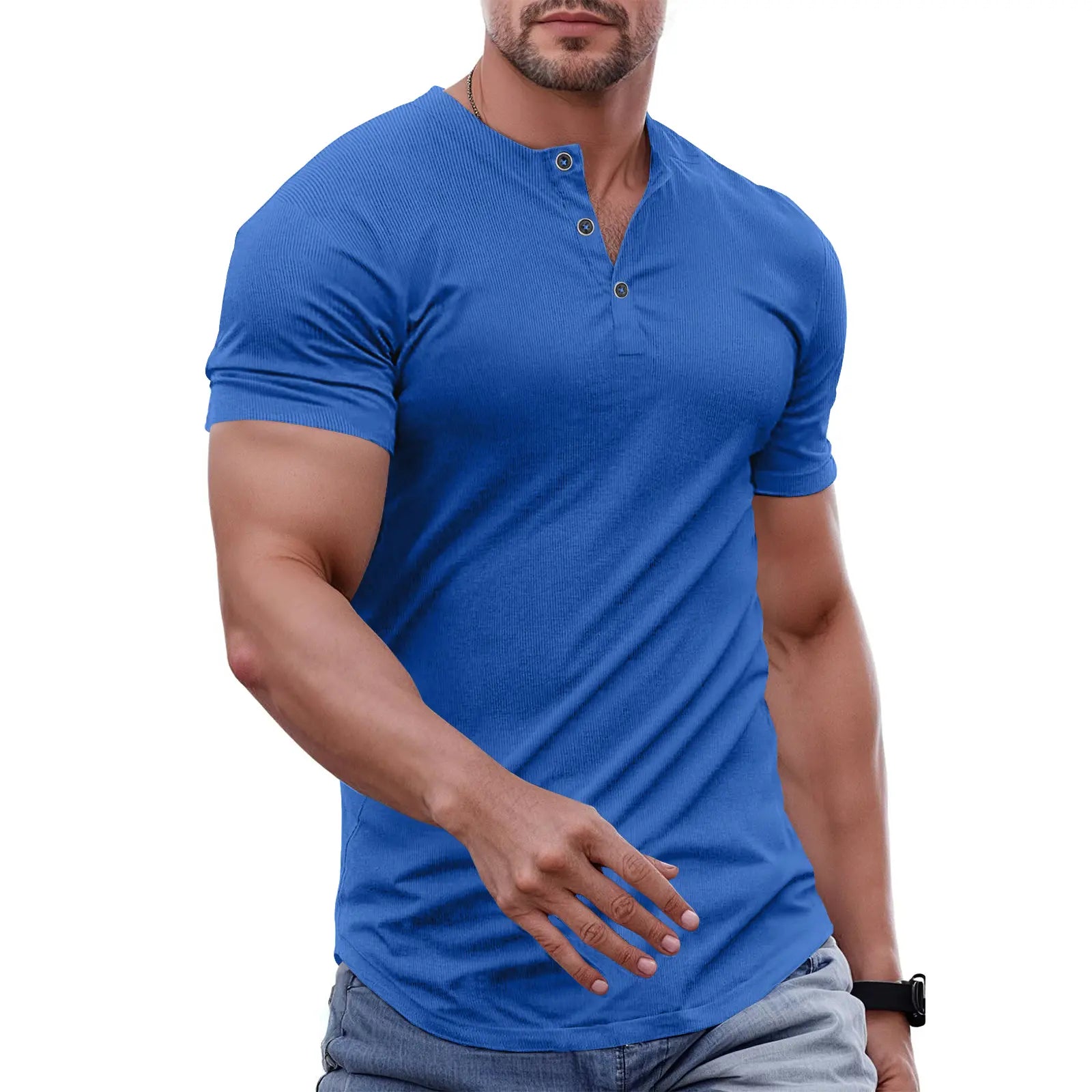 Everyday Slim Henley Tee