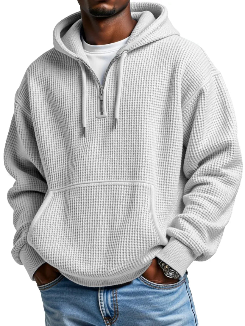 Men's Fashion Casual Zipper Pocket Long Sleeve Sweatshirt