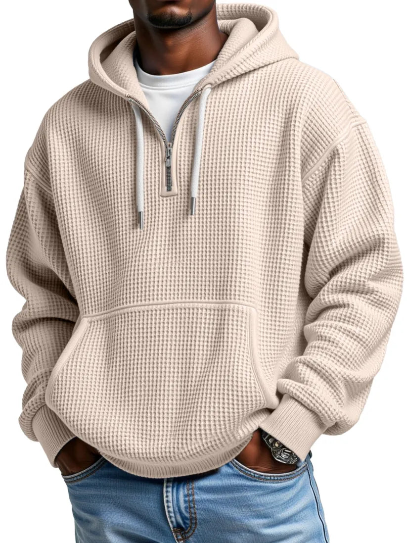 Men's Fashion Casual Zipper Pocket Long Sleeve Sweatshirt
