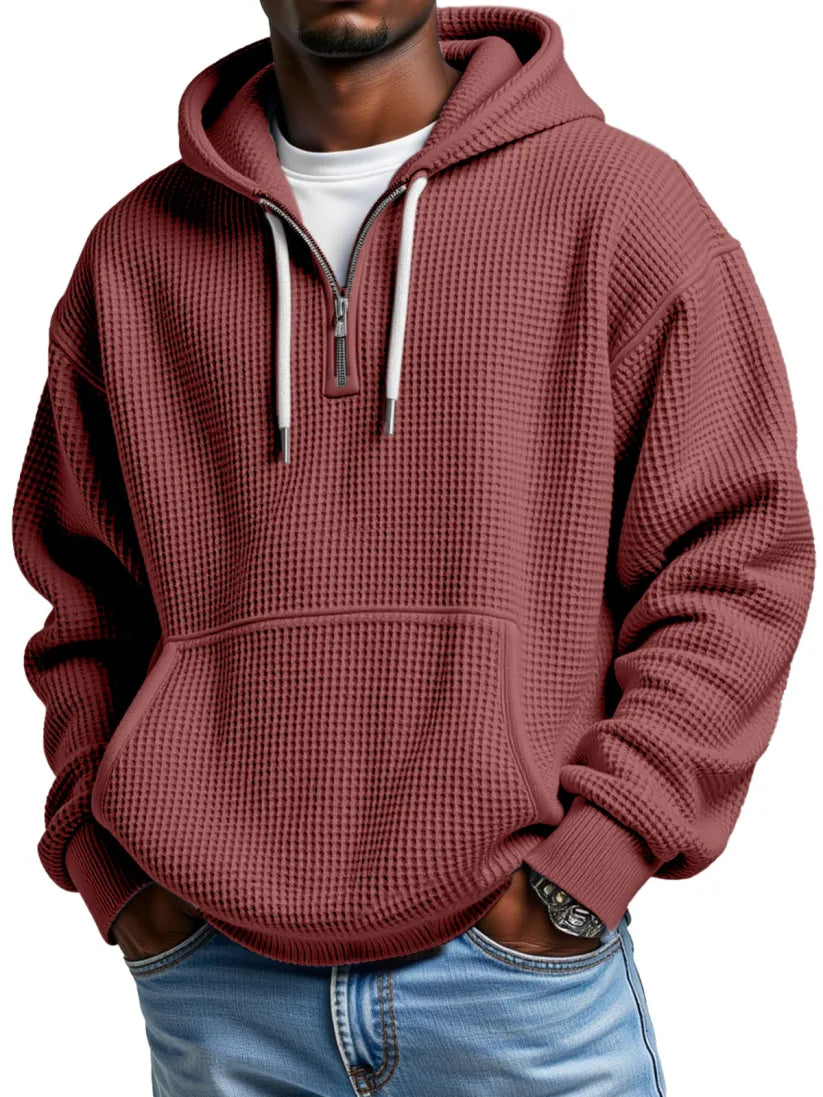 Men's Fashion Casual Zipper Pocket Long Sleeve Sweatshirt