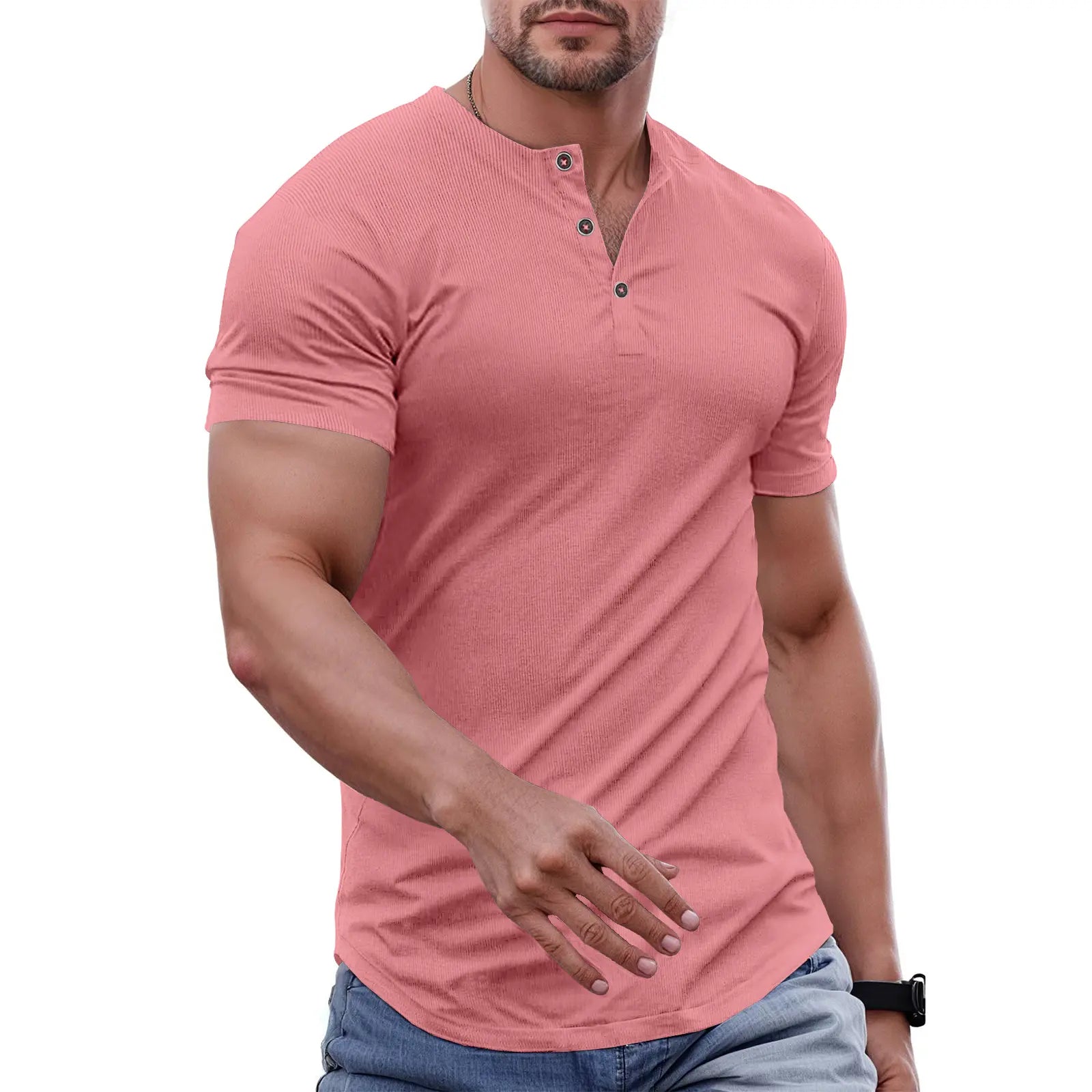 Everyday Slim Henley Tee