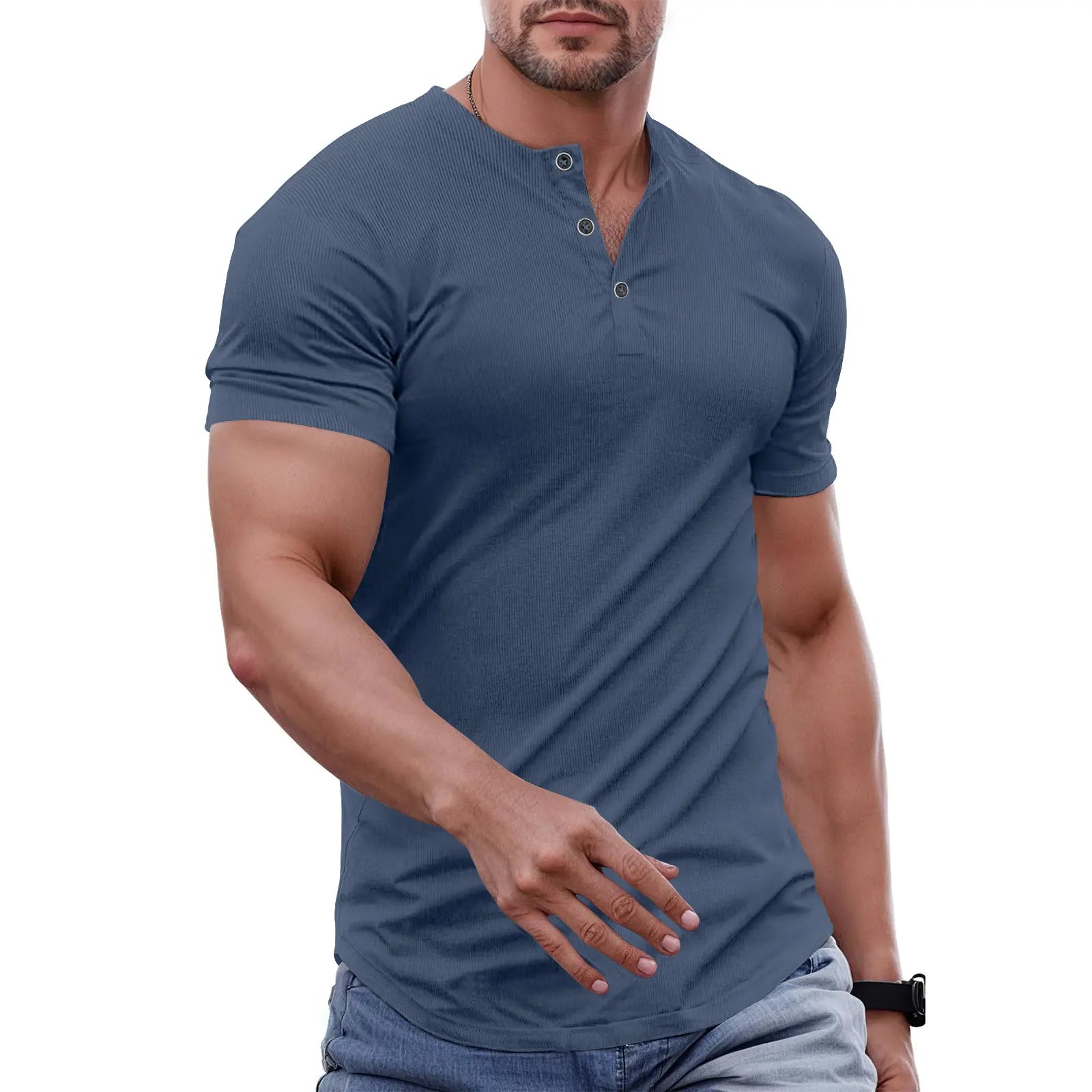 Everyday Slim Henley Tee