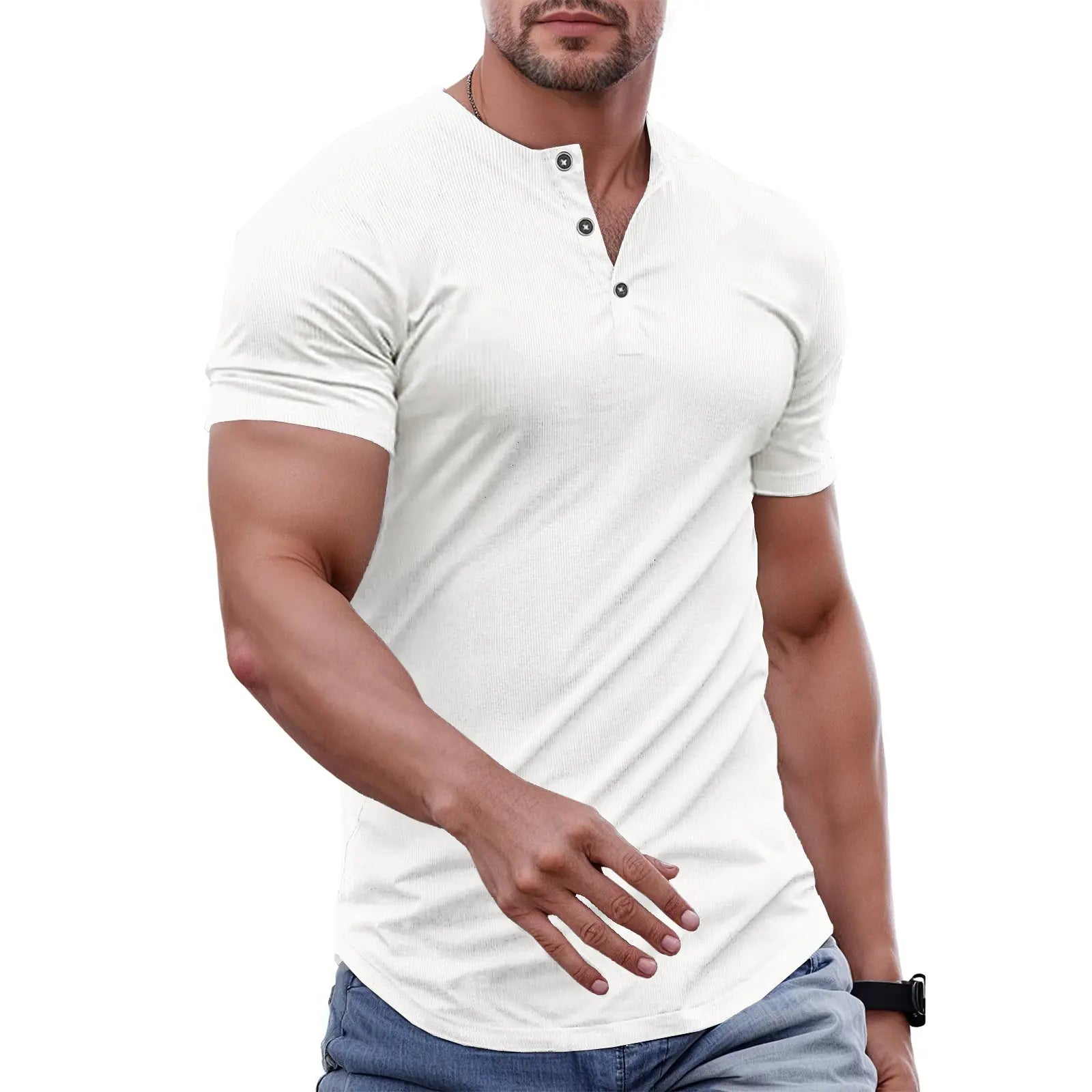 Everyday Slim Henley Tee