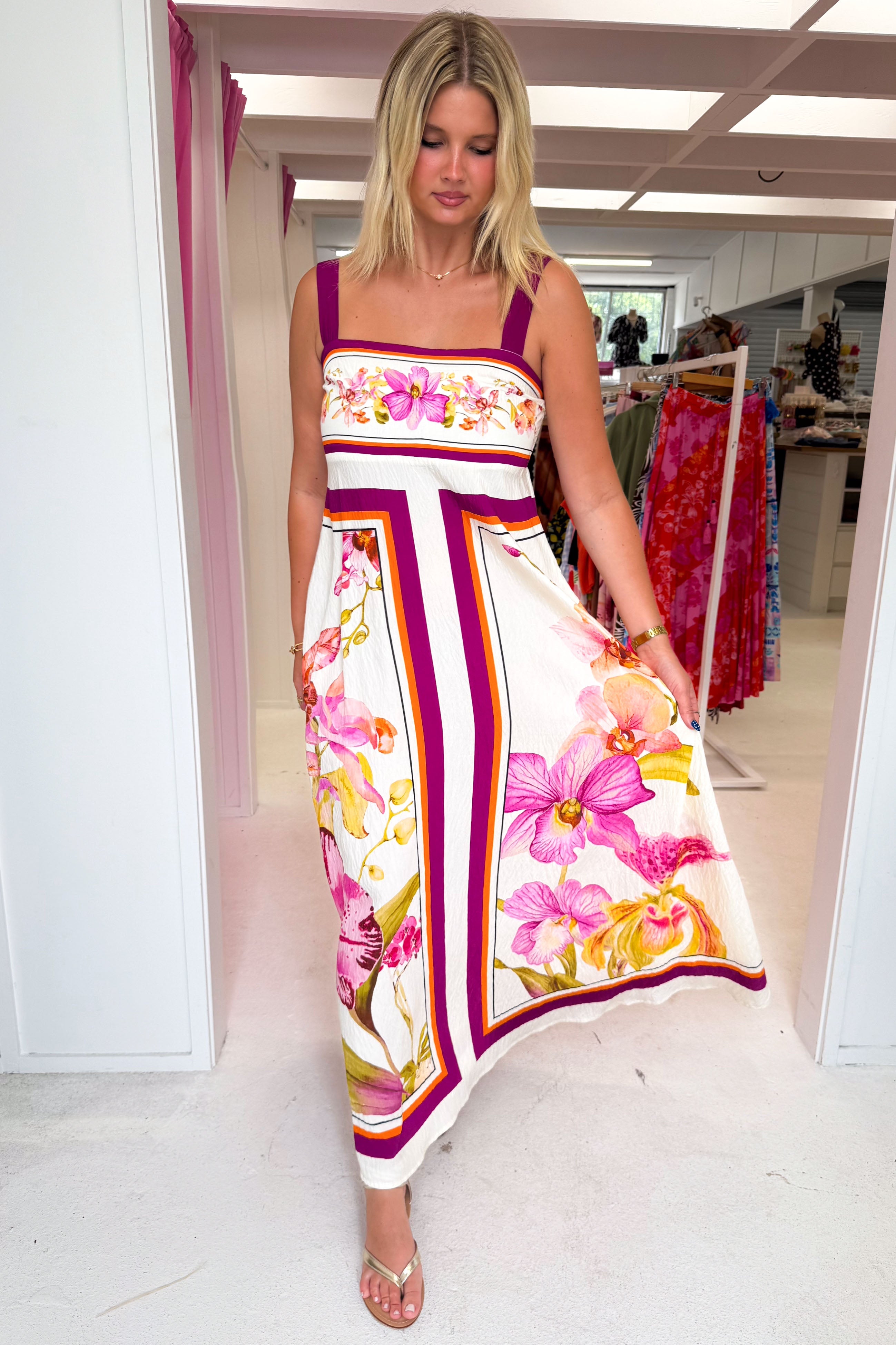 Belgravia Bloom Dress - Magenta Orchid