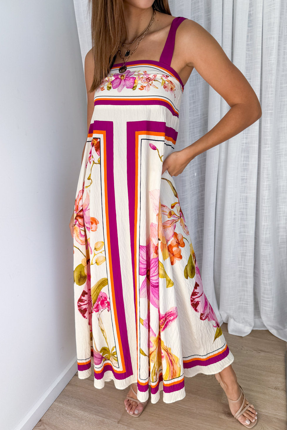 Belgravia Bloom Dress - Magenta Orchid