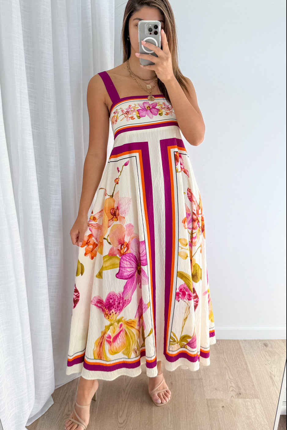 Belgravia Bloom Dress - Magenta Orchid