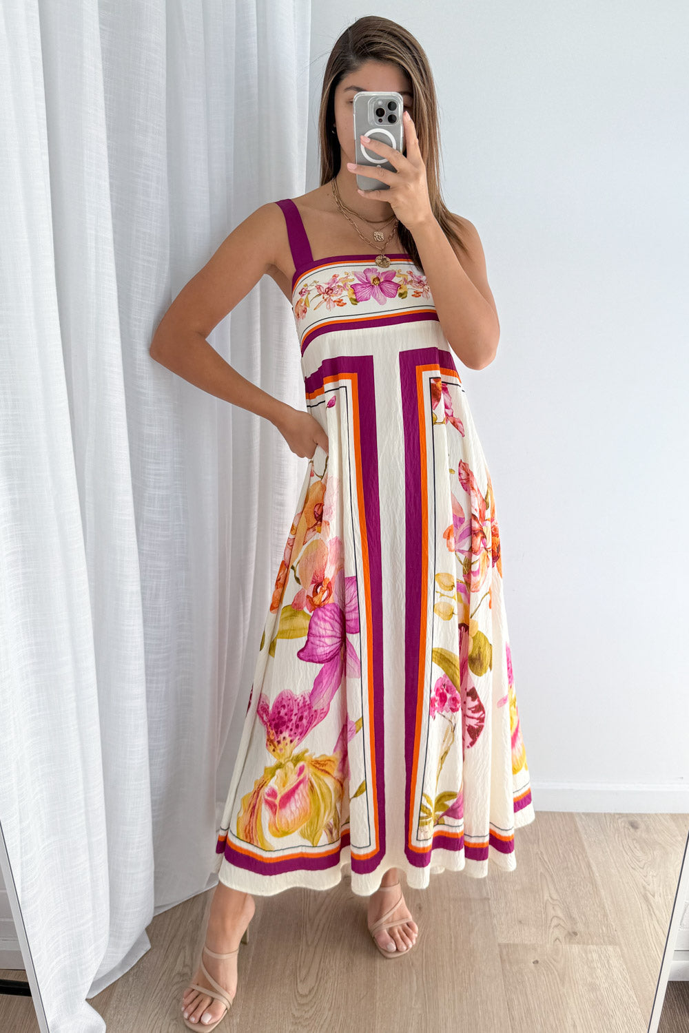 Belgravia Bloom Dress - Magenta Orchid