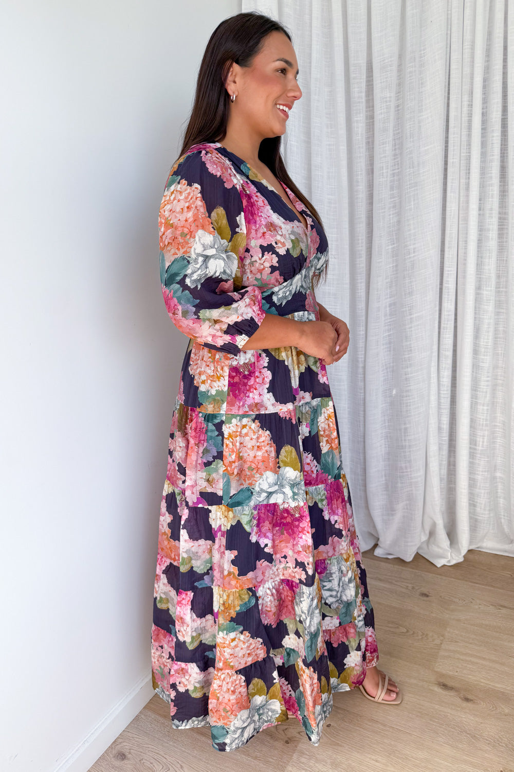 Caryssa Maxi Dress - Navy Bloom