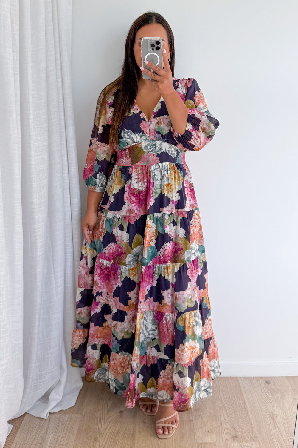 Caryssa Maxi Dress - Navy Bloom