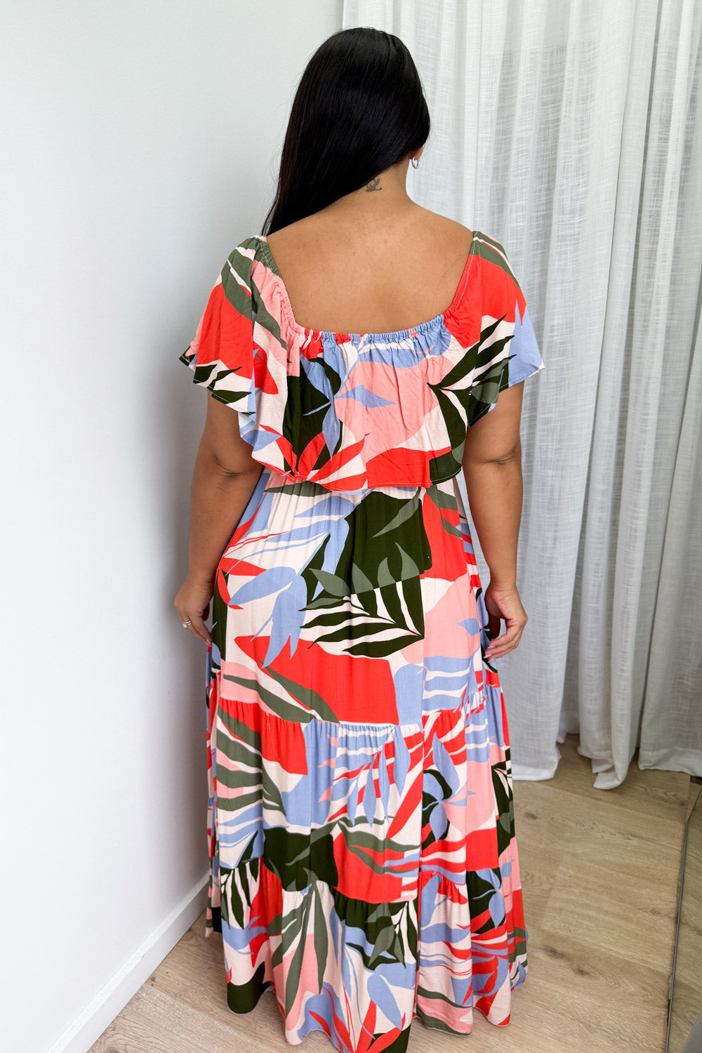 Laurel Dress - Multi Urban Leaf