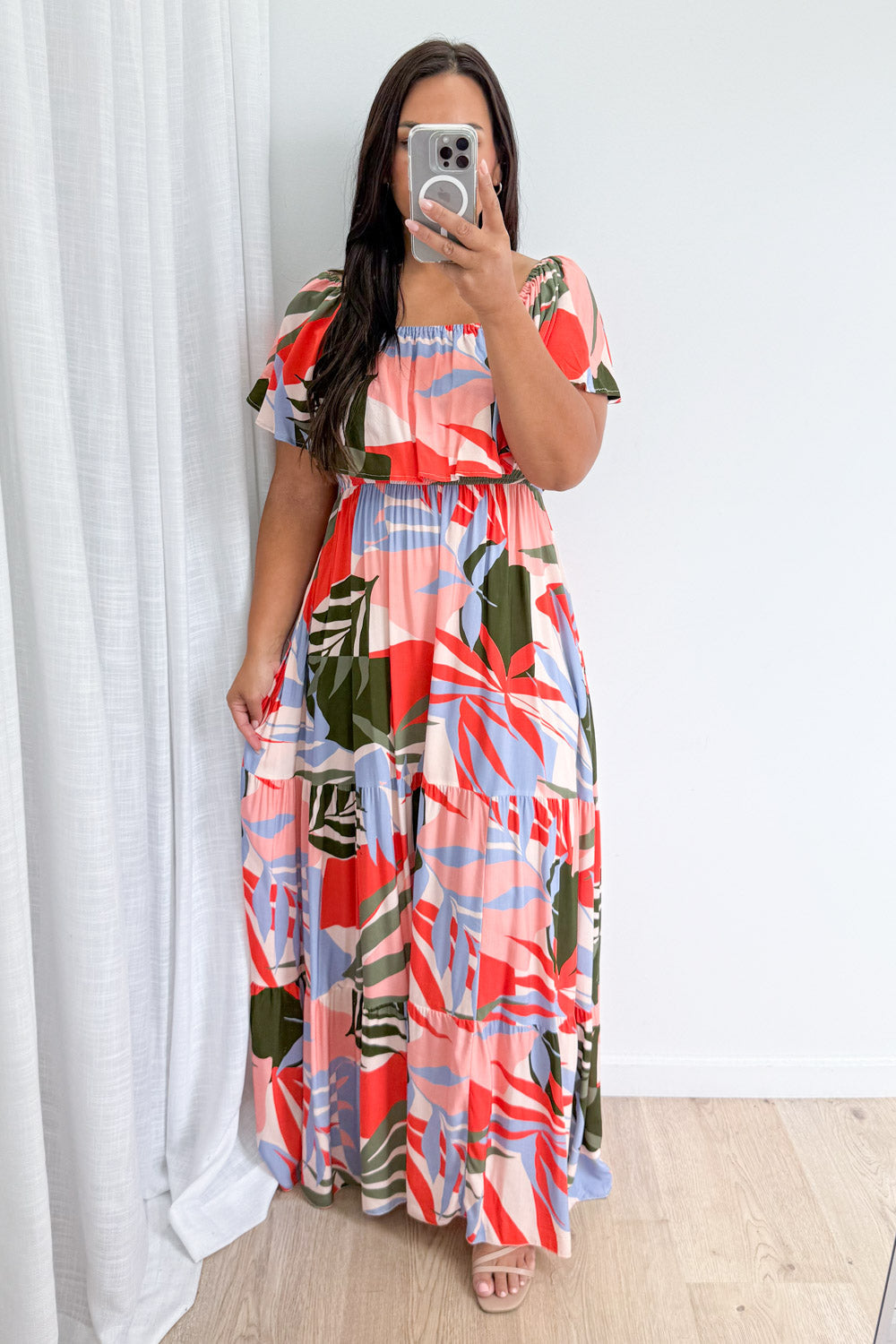 Laurel Dress - Multi Urban Leaf