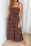 Luna Belle Dress - Chocolate Polka Dot