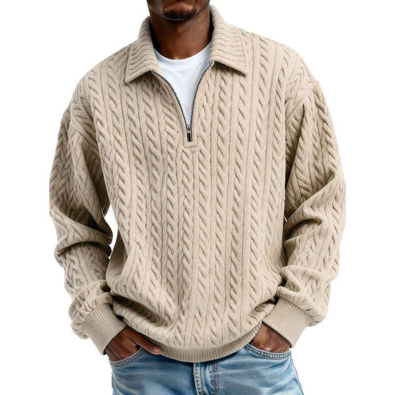 Stylish and versatile men's cardigan sweater