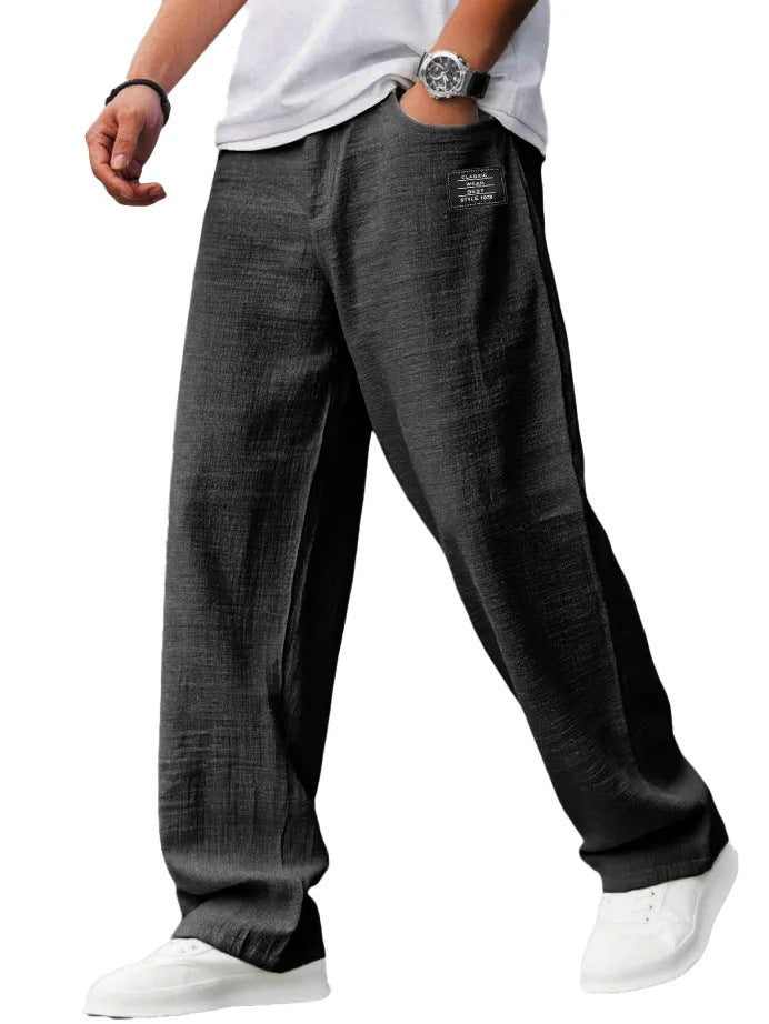BreezeFit Linen Beach Casual Trousers