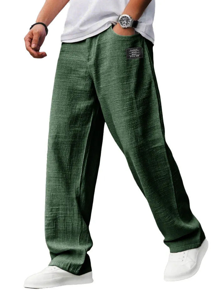 BreezeFit Linen Beach Casual Trousers