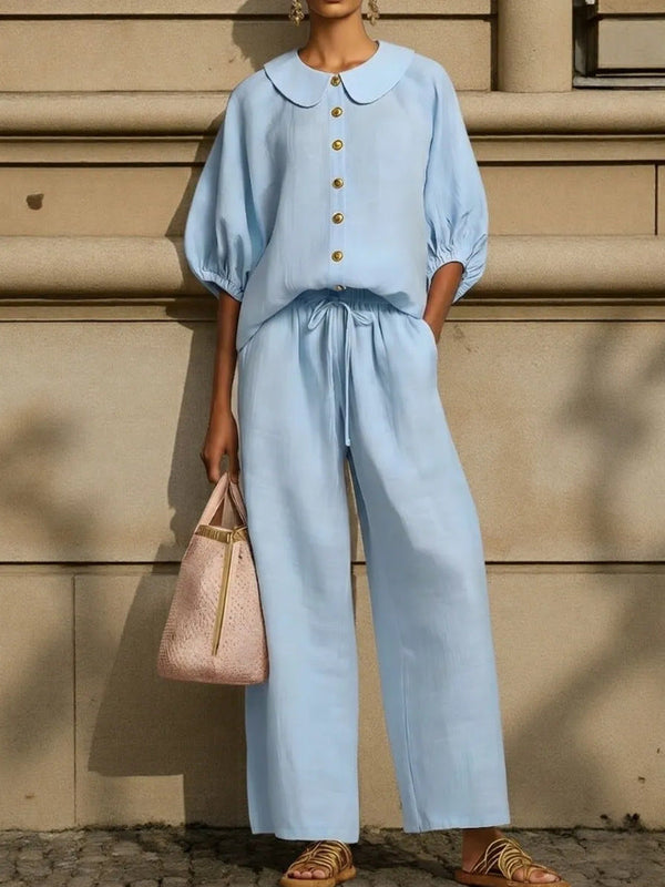 Amalfi Breezy Linen Co-ord Set