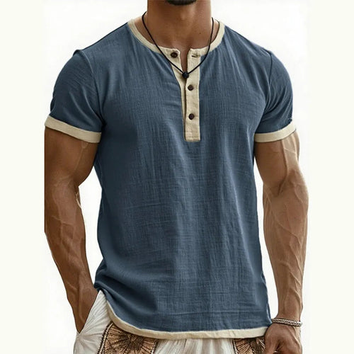 Classic Everyday Breathable Henley Tee
