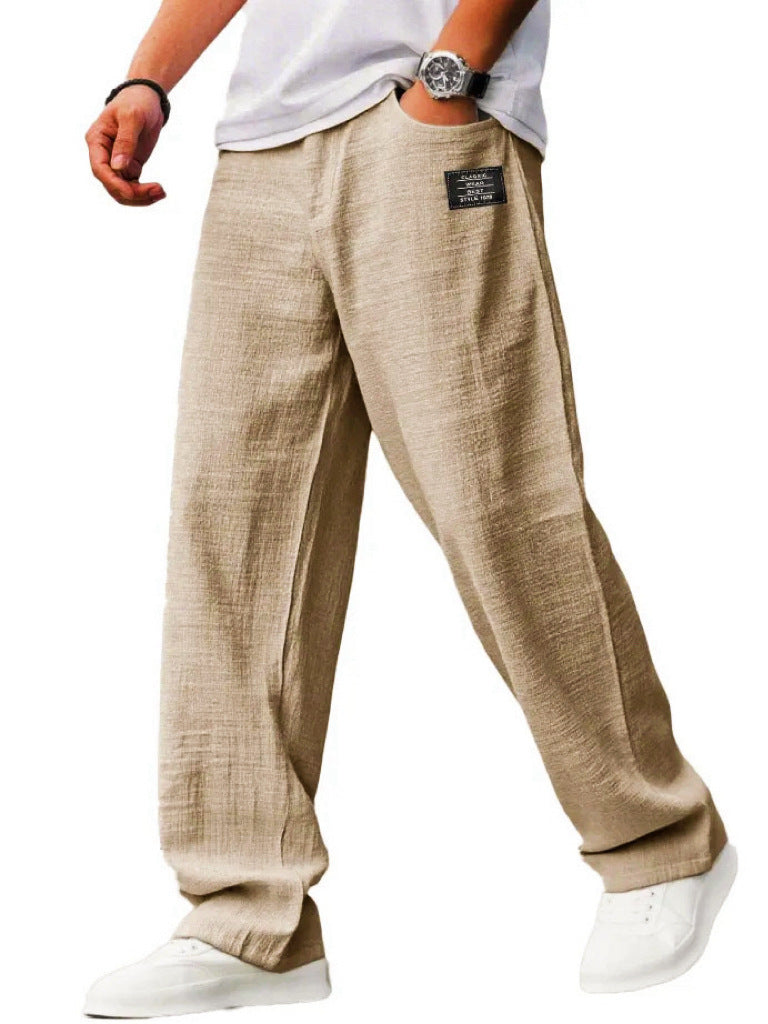 BreezeFit Linen Beach Casual Trousers