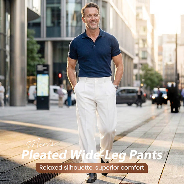 Everyday Relaxed Pleat Wide-Leg Pants