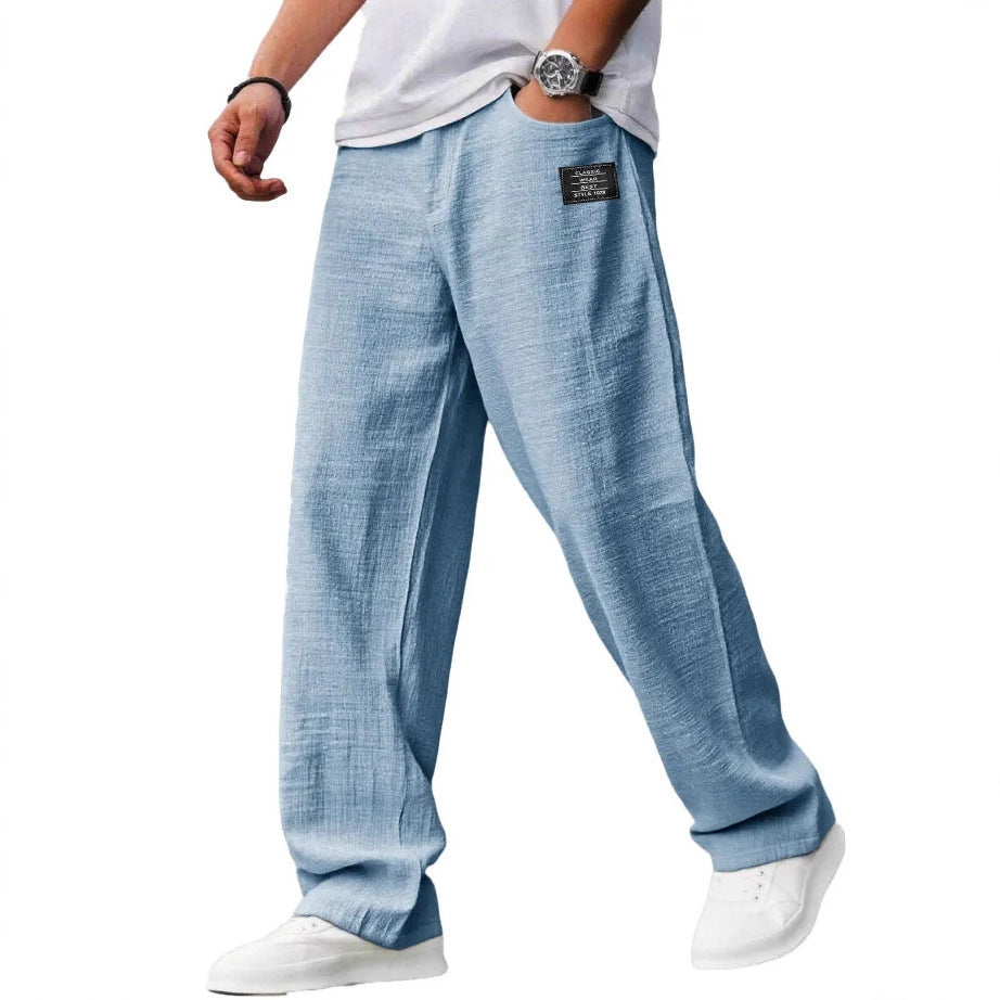 BreezeFit Linen Beach Casual Trousers