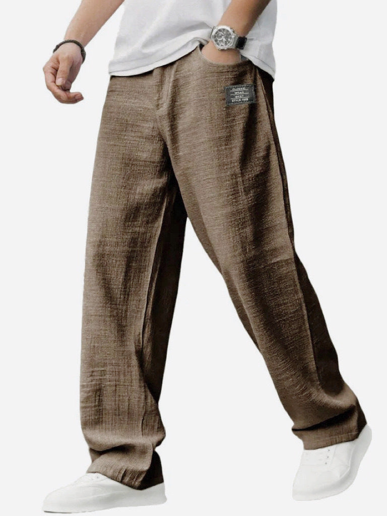 BreezeFit Linen Beach Casual Trousers