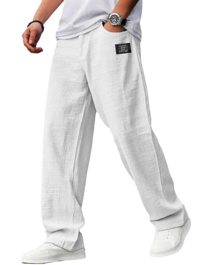 BreezeFit Linen Beach Casual Trousers