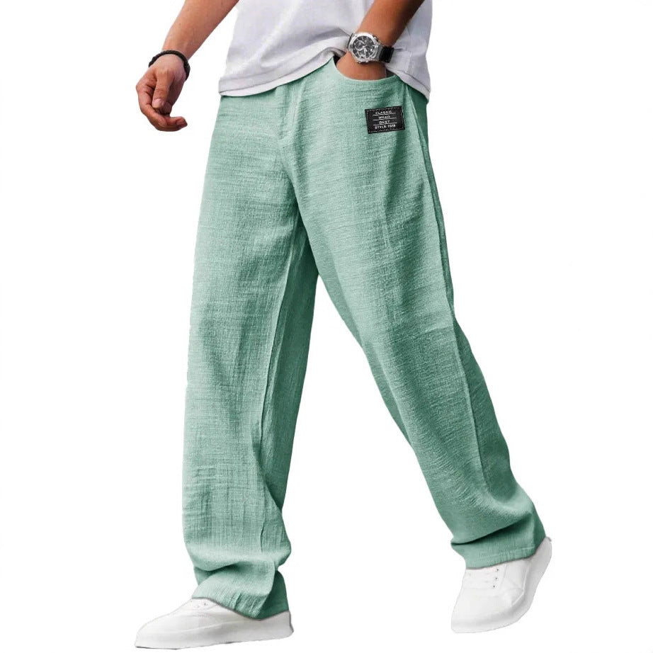 BreezeFit Linen Beach Casual Trousers